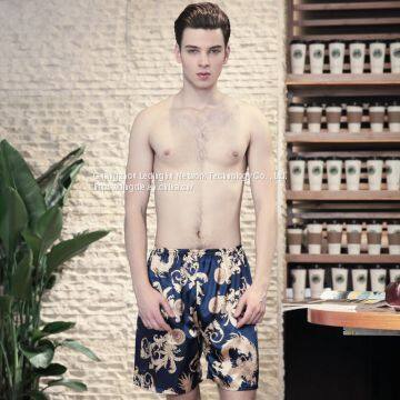 Silk Pajamas Men's Spring and Summer Suits Home Service Shorts photo-3