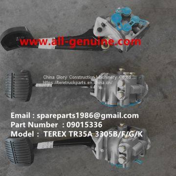 TEREX 09015336 BRAKE PEDAL VALVE TR35A 3305F 3305G 3305K 3305B OFF HIGHWAY RIGID DUMP TRUCK MINING HAULER TRANSMISSION