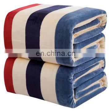 Amazon Hot Sale High Quality  Factory Supplier Adult Polyester Very Soft Flannel Fleece Warm Swaddle Mink Blanket