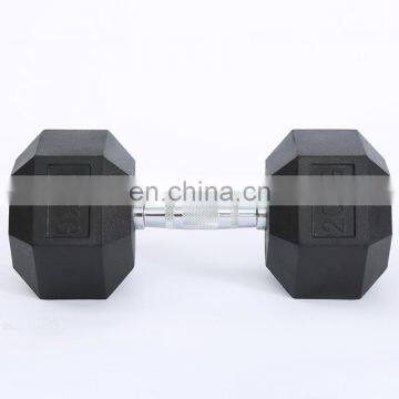 2020 New Customized Weight Bench Hex Rubber Dumbbell Bar Set Sale photo-4