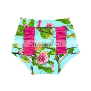 new Design frilling cactus and pink flower Baby Girls Short Pants Summer Girls Shorts wholesale