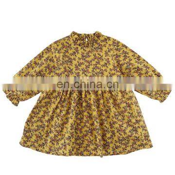 6538 1-8years children clothes re-order best seller baby girl casual flower dress