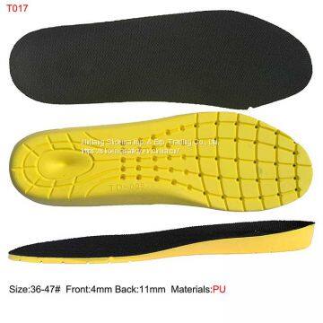 Breathable PU Shoe Insoles With Textile for Making Safety Shoe