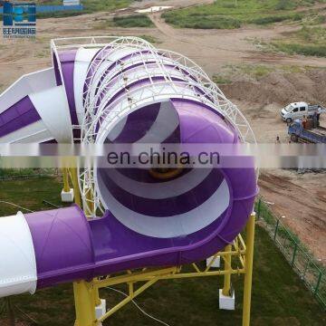 Residential Water Bounce Big Waterpark Fiberglass Water Slide photo-5