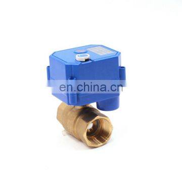 2 Way DC12V 1'' Brass Motorized Shut off Water Ball Valve With Manual Override photo-5