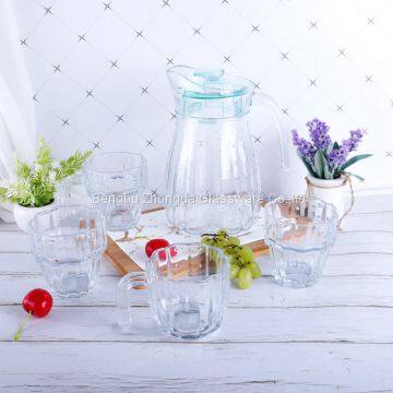 Drinking Water Glasses Set of 5- Cactus Premium Glassware for Dinner Parties photo-5