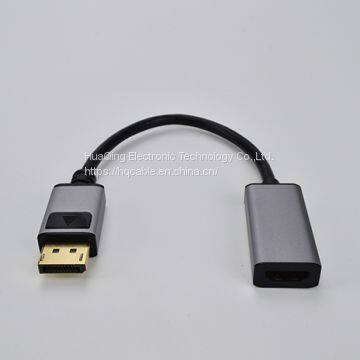 DisplayPort Male to HDMI Female Converters 4K Aluminum