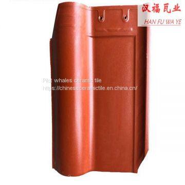 Hot Sale Red Color S Shape Spanish Glazed Ceramic Roof Tiles for Villa Roof Tiles