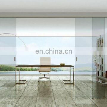 Exterior frameless frosted commercial residential front glass doors