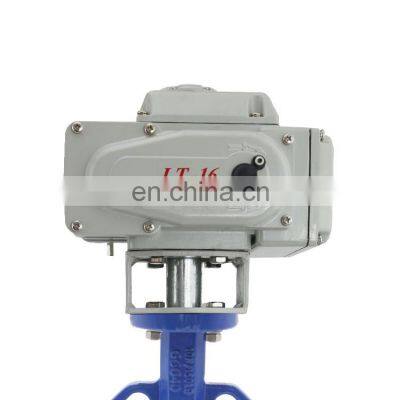 Water Stainless Steel Manual 3 Inch Electric Wafer Butterfly Valve photo-2