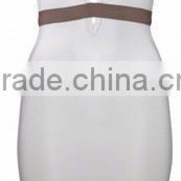 Summer Dress in Stock Wholesale 2015 New White Sey Classic and Elegant Bodycon Deep V Neck Women Cute Summer Evening Party Banda