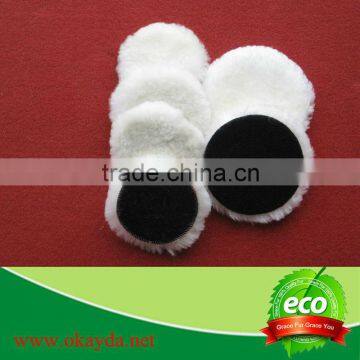 Sheepskin Velcro Car buffing Pad