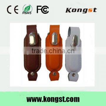 Custom Leather USB Pendrive,Embossed Logo Leather USB Flash Drive 2.0 photo-3