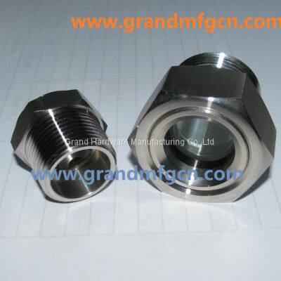 Gearboxes SS304 Oil Level Sight Glass Oil Gauge Oil Tank Viewport Sight Glass 1200PSI photo-5