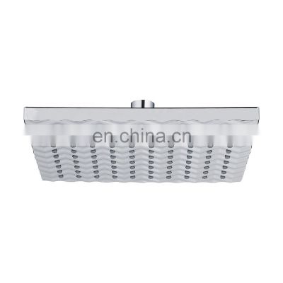 Bathroom square overhead rainfall shower head