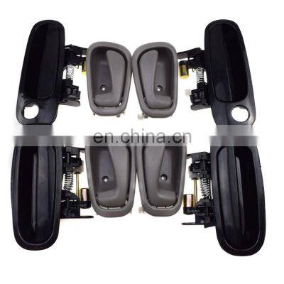 8Pcs Front Rear Left Right Exterior Inside Door Handle For Toyota Corolla 98-02