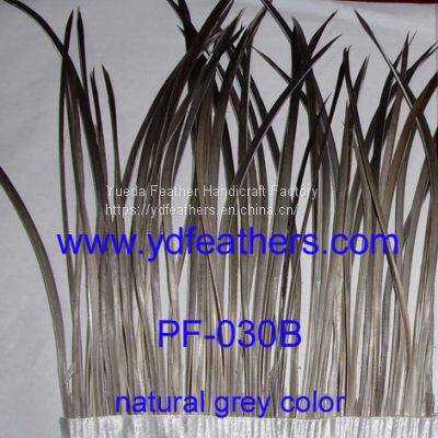 Stripped Grey Goose Biots Fringe Feather for Wholesale From China