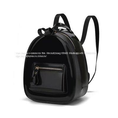 Women Transparent Bags Shoulder Summer Messenger PVC Waterproof Backpack School Bag photo-3