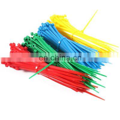 100 pcs/bag high quality multi color plastic nylon cable tie durable self-locking wrap tie 7.5mm*200-710mm