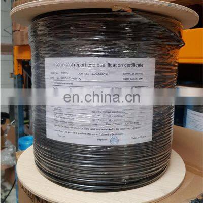 FTTH одномодовый оптический кабель на 1 жилу длиной 500 м, с двойной оболочкой диаметром 5,0 мм, 4,6 мм и 6,0 мм, тип G657A2, для внутреннего и наружного монтажа, оптоволоконный кабель-капельник