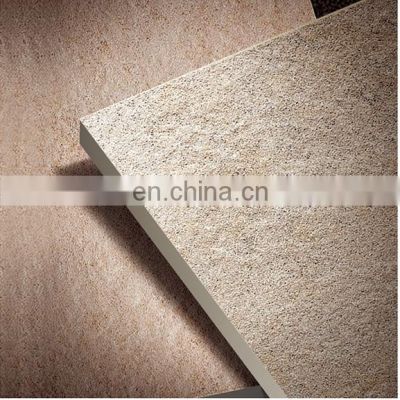 Foshan 600x600mm beige matt and rough finish anti slip full body outdoor floor rustic tiles