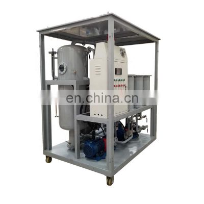 Portable mobile vacuum oil water gas separator for transformer oil purification treatment