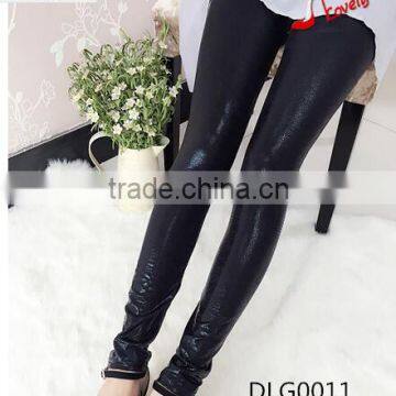 women fashion snake skin snakeskin shiny leggings