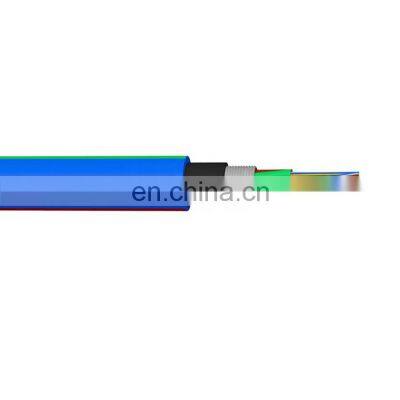 Hanxin Blue flame retardant PVC second sheath Outdoor fiber optic cables Multi Loose Tube Miner Optical Fiber Cable