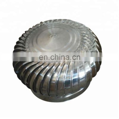 Stainless Steel 304 Wind Powered Roof Ventilators  Mushroom Turbo Fan Revolving Cowl Ventilator