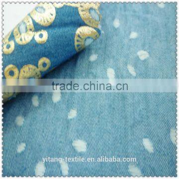 Golden Printing Denimb Fabric photo-2