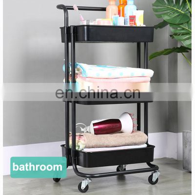 Hot sale 3 tiers storage rack bathroom warehouse storage rack kitchen organizer storage rack