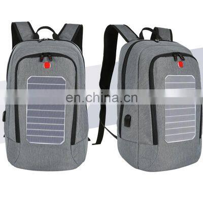 Smart waterproof usb wholesale mens anti theft backpack usb solar bag laptop backpacks