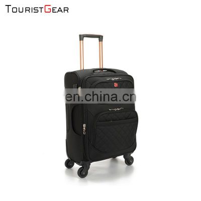 Expandable eminent soft suitcase 79 Litre large capacity leisure luggage four 360-degree wheels luggage