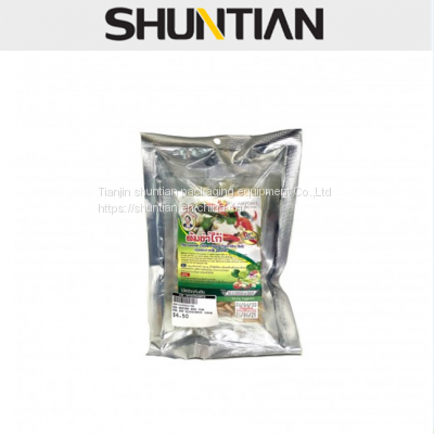 Broad Beans sachet pouch Printed food grade Smell Proof Mylar 3 Side Seal Pouch Plastic Shatter Packaging PE nylon flat bag/sachet