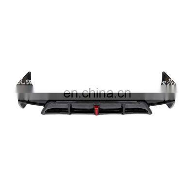 Highest quality rear lip for rear diffuser spoiler Car bumper PP plastic rear lip