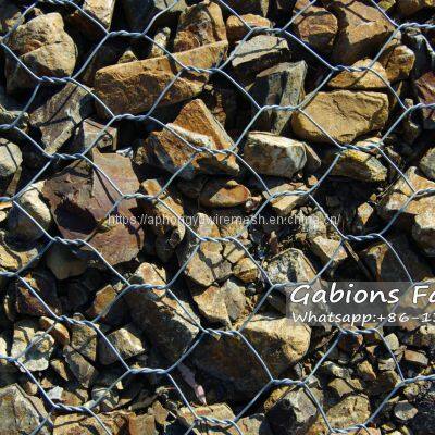 Gabions Gabion Box Gabion Basket Gaviones Gavione Retainingwall Seawall Riverbank Rock PVC Coated Gabions 2.7/3.4/2.2 photo-4