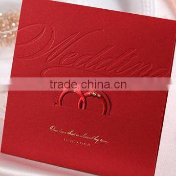 Luxury wedding invitation card with envelopes