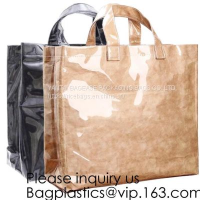 Tyvek and Kraft paper tote bag for shopping,durable fashion tyvek bag,Top Selling Products Dupont Paper Tote Tyvek Bags