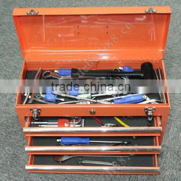 hand tools, wrench, screwdriver, plier, hammer tool kit with tool box AX-133