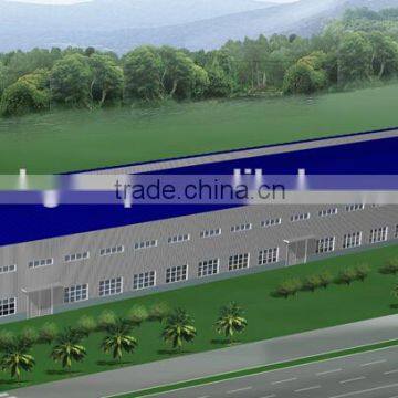 Prefab Epoxy Painting Light Steel Structure Workshop /warehouse photo-2