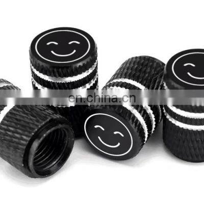 Custom Aluminum Dust Valve Caps Tyre Punisher Skull Black photo-2