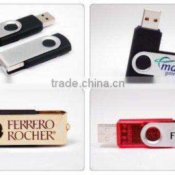 Cheap Swivel USB Flash Drive Logo Printing Free MY-U001