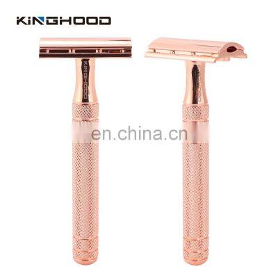 Wholesale Custom Biodegradable Metal Facial Men'S Metal Safety Razors Shaving