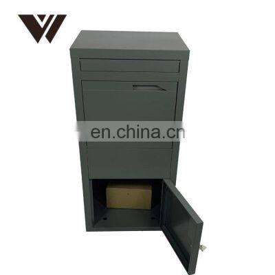 Metal Modern Mailbox Outdoor Garden Wall Mounted Letter Mail Post Drop Box