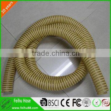 PU flexible spiral woodworking suction hose from factory