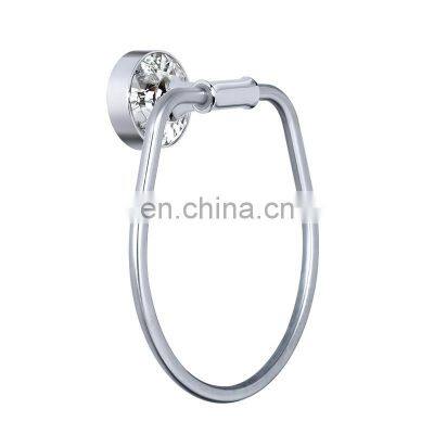 Wholesale Trend Household Products Diamond Shinny Bathroom Towel Wall Ring Holder Ring