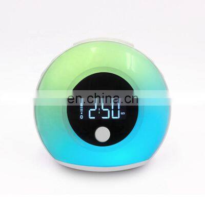 2019 Trends LED Multi-fuctional Wake-up Sunrise Night Light Alarm Clock