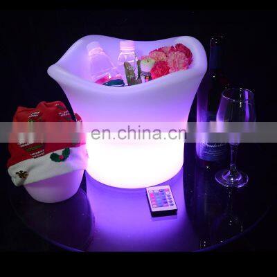 OEM custom light up champagne wine bottle Champagne Wine Drinks Beer Bucket Modern Home LED Glowing Led Rechargeable Cooler