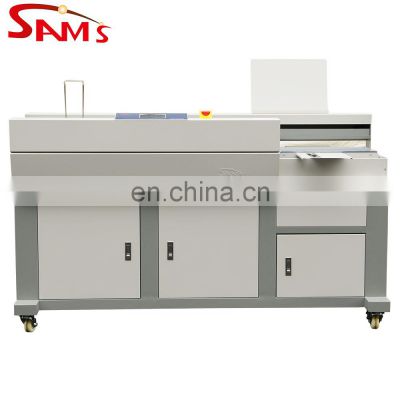 frequently used perfect binder automatic gluing book binding cutting machine