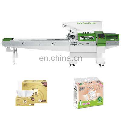 Horizontal Form Fill Seal Single Pocket Tissue Facial Semi Automatic Napkin Pack Machine Of Spoons And Napkin